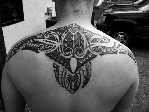 Top 99+ about male upper back tattoo unmissable - in.daotaonec