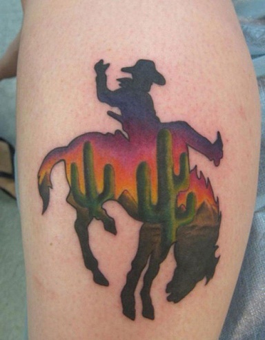 Outdoor western piece by Tony Adamson TattooNOW