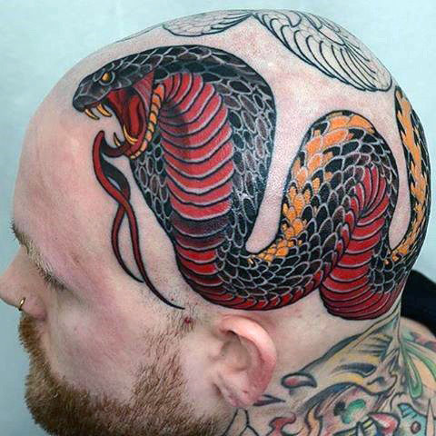 Daring Reptile Tattoo Design