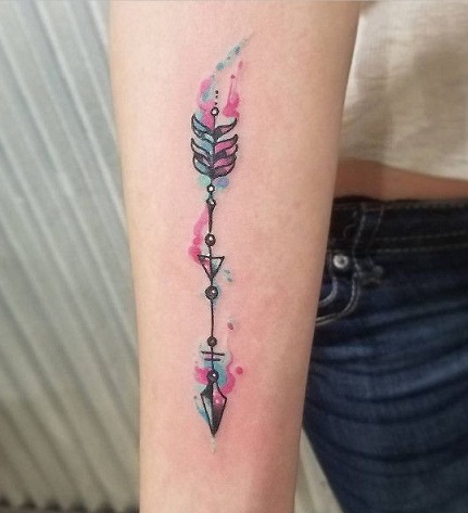 Tattoo uploaded by Luckys 13 Tattoo Shop  Watercolor cross blurry  sorry  Tattoodo