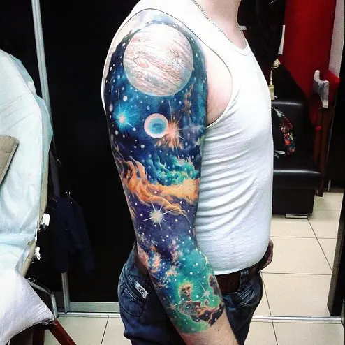 Best Galaxy Tattoos  Trend Fashion  Wear the Universe On Your Body