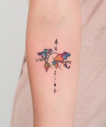 Trip Around The World Temporary Tattoo - Set of 3 – Tatteco