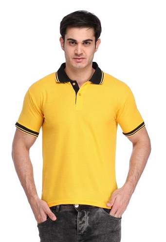 Distinct Yellow T-Shirt for Men