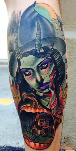 Wicked Witch by Mike DeVries  Tattoos