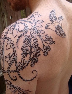Fascinating Vine Tattoo Design