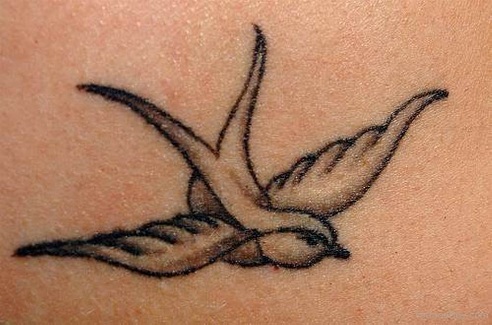 Simple Sparrow Tattoo
