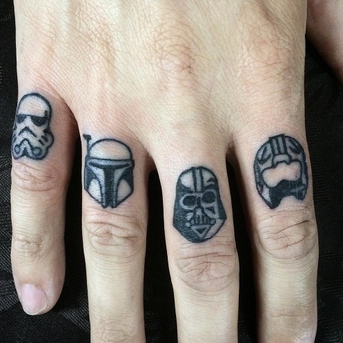 Hand Star Wars Tattoo