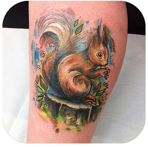 This impossibly adorable squirrel  Tiertattoos Eichhörnchen tattoo  Tattoos