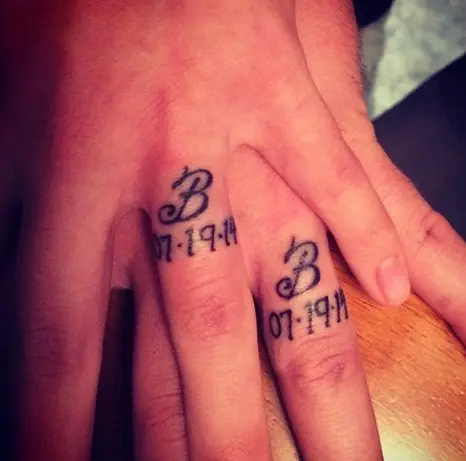 best mens wedding ring tattoos