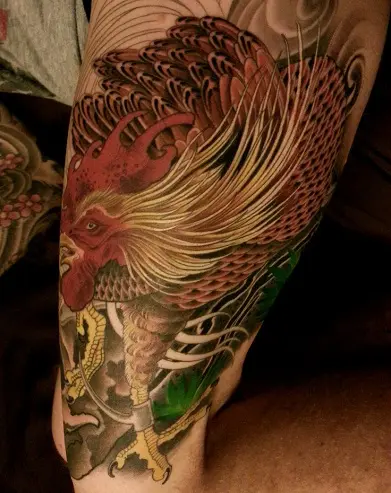 Finished Japanese leg sleeve  Electric Rooster Tattoo  Facebook