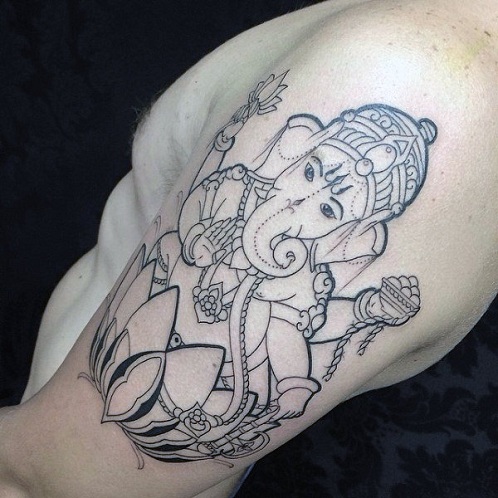 Lord Ganesh Spiritual Tattoo