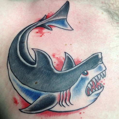 Tattoo | Anchor tattoo design, Shark tattoos, Shark art