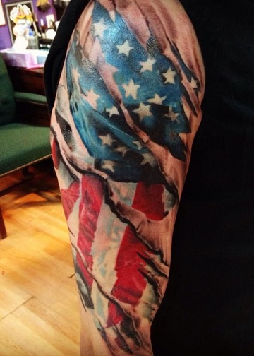 Superman Skin Rip by Chris Krapohl: TattooNOW