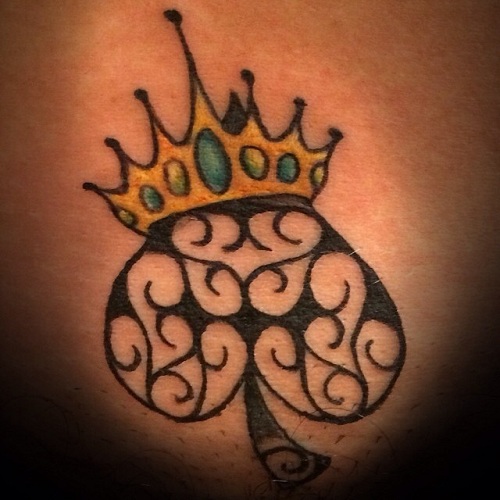 Queen of Spade Tattoo Design