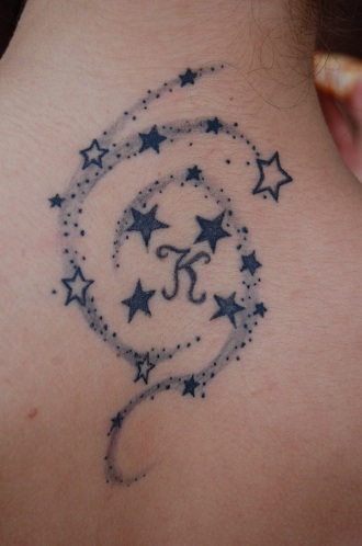 Shooting Star Cluster Tattoo