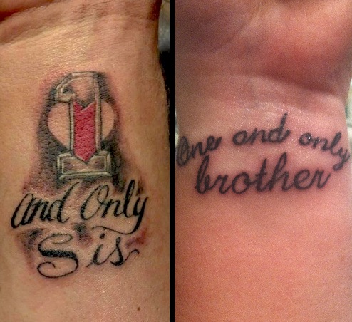 Sibling Tattoo on Wrist