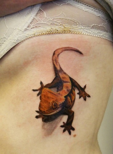 Spectacular Reptile Tattoo Design