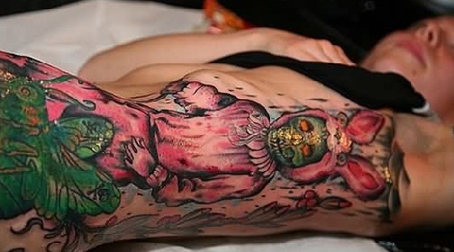 Spectacular Zombie Tattoo Design
