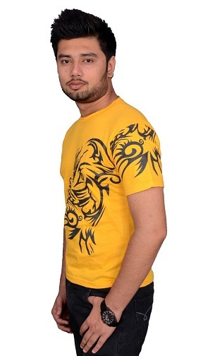 Splendid Yellow T-Shirt for Men