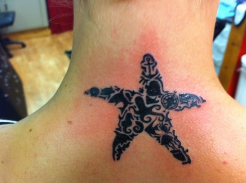 Starfish tattoo.