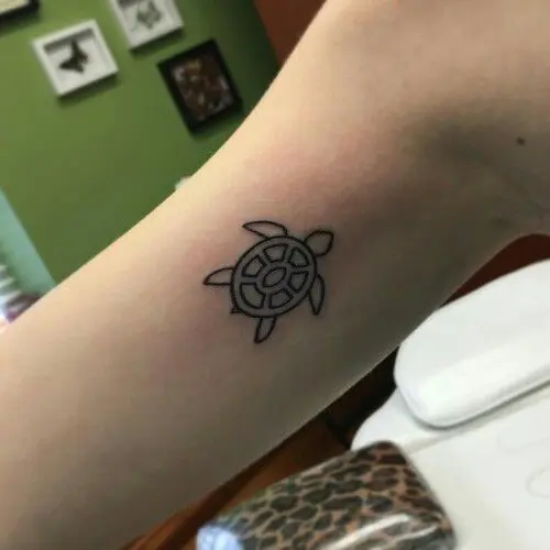 Fine line turtle temporary tattoo get it here 