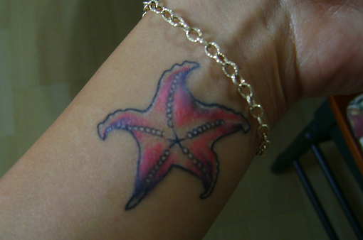 Wrist Star Fish Tattoo