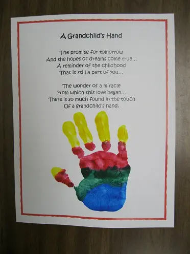 Hand Print Card