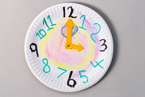 Paper Plate Clock