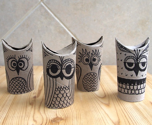 Toilet Paper Owls