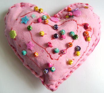 Heart Pillow Craft for Mother