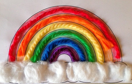 Kid's Cute Rainbow Crafts