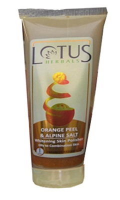 Lotus Herbals Orange Peel and Alpine Salt Whitening Skin Polisher