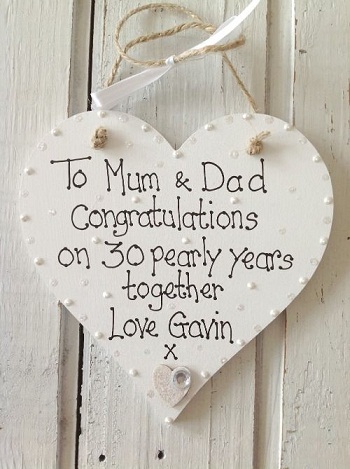 Best 30th Wedding Anniversary Gifts for Parents 9