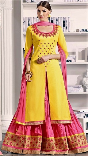 New Designer Meet Traditional Wear Fancy Hand Stitched Kurta Collection  Catalog