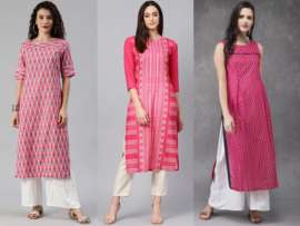 20 Awesome Pink Colour Kurti Designs For Women