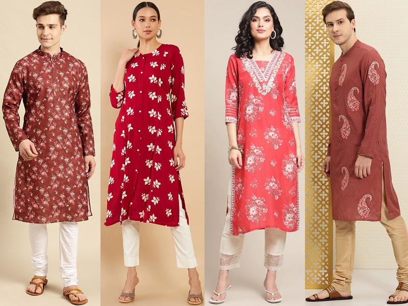 15 Stylish Red Colour Kurti Designs For Men And Women