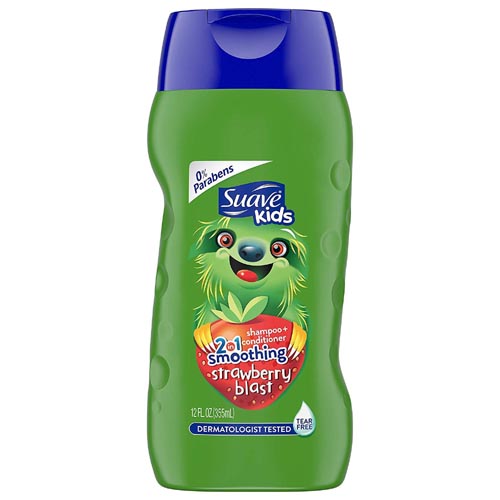 Suave Kids Strawberry Smoothing 2 In 1 Shampoo