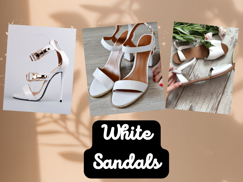 9 Best And New Branded White Sandals For Women