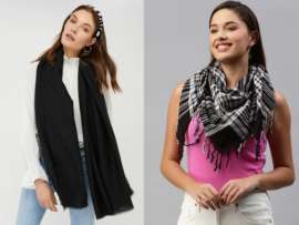 9 Latest Styles of Black Scarves For Ladies In India