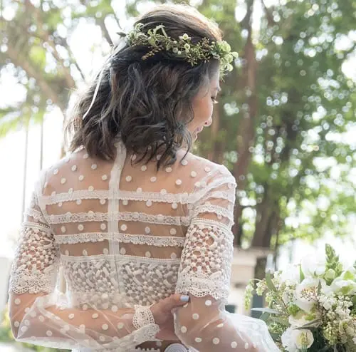 20 Creative Short Wedding Hairstyles for Brides  Tulle  Chantilly Wedding  Blog