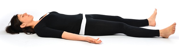 Corpse Pose - mind relaxing yoga