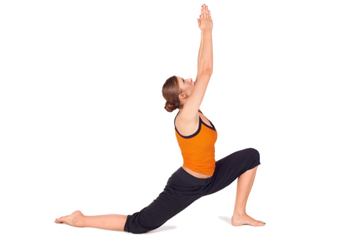 Crescent Pose baba ramdev yogasan for weight loss