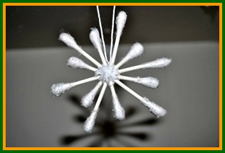 Earbud Snowflake Craft