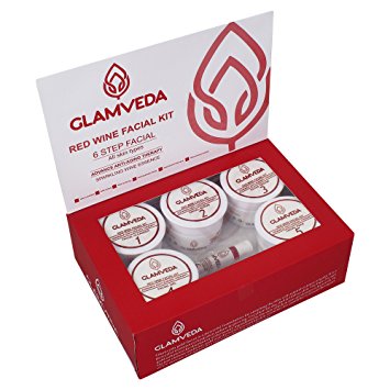 Glamveda Red Wine Advance Anti Ageing Face Pack