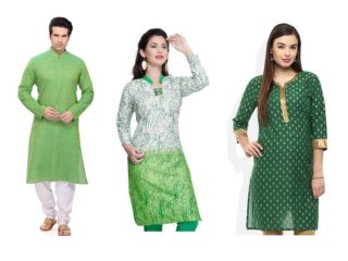 9 Beautiful Designs of Green Colour Kurta for Men and Women