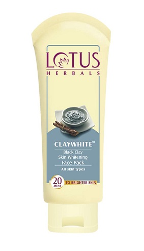 Lotus Herbals Clay White Black Clay Skin Whitening Mask
