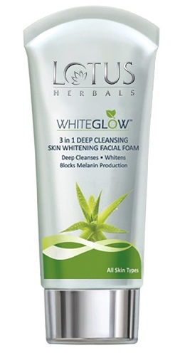 Lotus Herbals White Glow Skin Whitening Facial Foam