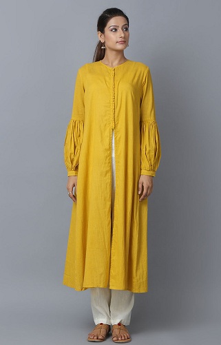 Sitaram Designer Womens Casual Cotton Anarkali Style 34th Sleeve Cal
