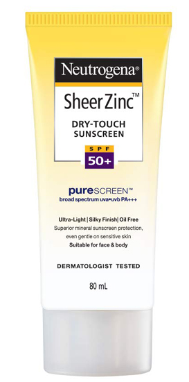 Neutrogena Sheer Zinc Dry Touch Sunscreen Spf 50