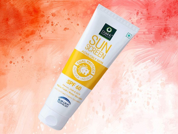 Organic Harvest SPF 60 Sunscreen for Acne/Oily Skin